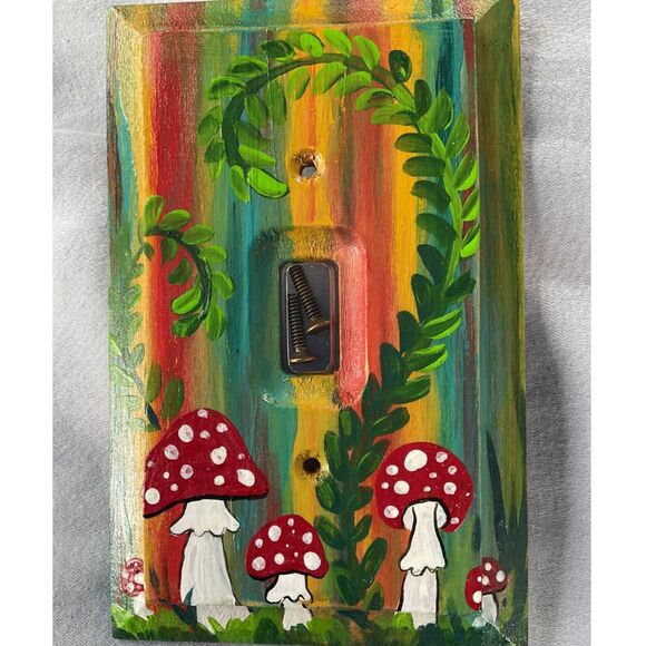 Hand Painted Wood Light Switch Covers - Picture 3 of 4